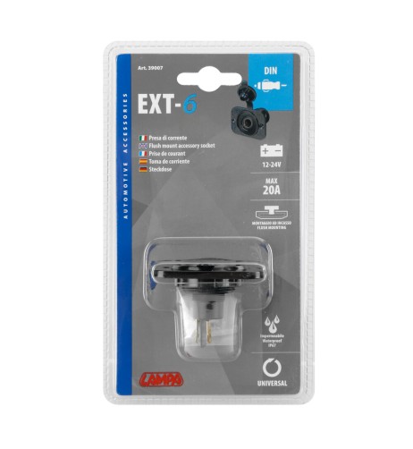 Presa di corrente DIN montaggio ad incasso 12 24V