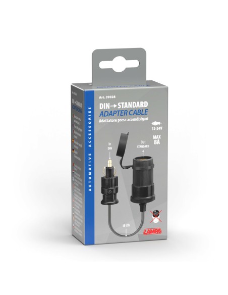 Adattatore presa accendisigari DIN 12 24V
