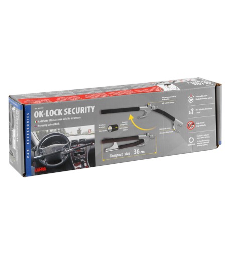 OK Lock antifurto asta bloccasterzo volante anti taglio antiscasso