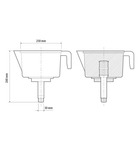 Imbuto professionale con 3 filtri separatori per carburanti