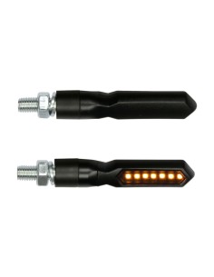 Coppia frecce per moto indicatori di direzione a Led sequenziale Piercer SQ