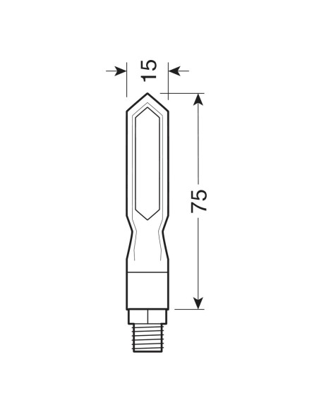 Coppia frecce per moto indicatori di direzione a Led sequenziale Piercer SQ