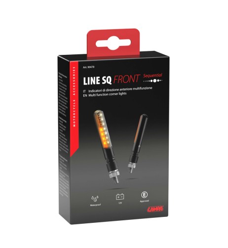 Frecce moto Line SQ Front a LED sequenziale luce di posizione anteriori