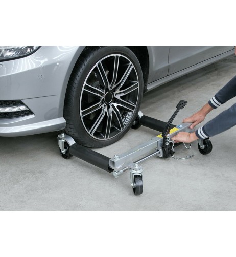 Sollevatore crick idraulico per spostamento veicoli officina 1 600 kg