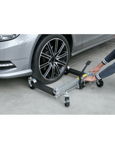 Sollevatore crick idraulico per spostamento veicoli officina 1 600 kg