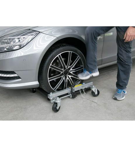 Sollevatore crick idraulico per spostamento veicoli officina 1 600 kg