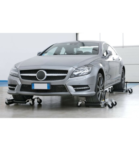 Sollevatore crick idraulico per spostamento veicoli officina 1 600 kg