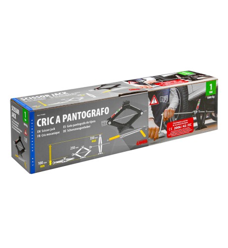Cric a pantografo omologato 1000kg