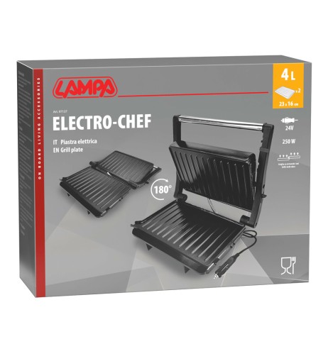 Piastra elettrica antiaderente 24V 250W