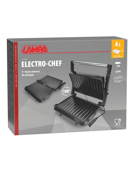 Piastra elettrica antiaderente 24V 250W