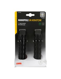 Coppia manopole bicicletta bici in kraton antiscivolo tipo competizione 2