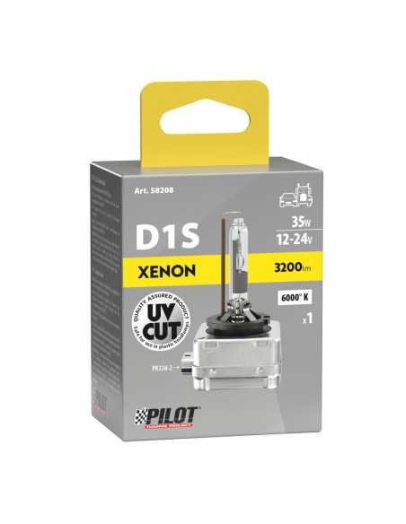 Lampada singola HID Xenon 6000K D1S 35W PK32d 2