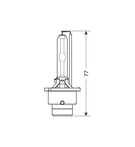 Lampada singola HID Xenon 6000K D2S 35W P32d 2