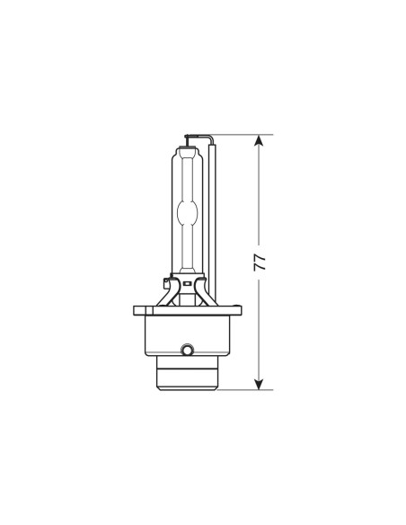 Lampada singola HID Xenon 6000K D2S 35W P32d 2