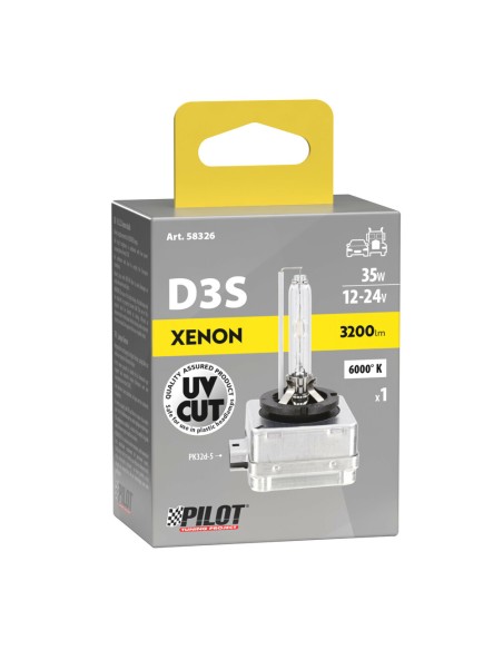 Lampada di ricambio HID Xenon D3S 6000K Ice White