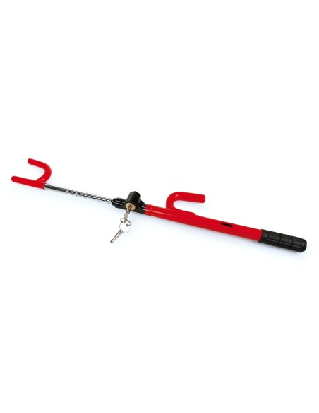 Asta antifurto bloccasterzo a volante con doppia chiave