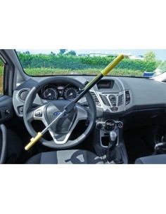 Asta antifurto bloccasterzo a volante con doppia chiave 2