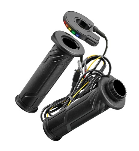 Manopole riscaldate 12V con interruttore Led 5 regolazioni di temperatura