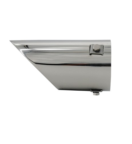 Terminale scarico universale inox singolo inclinato 49 75mm TRX 94