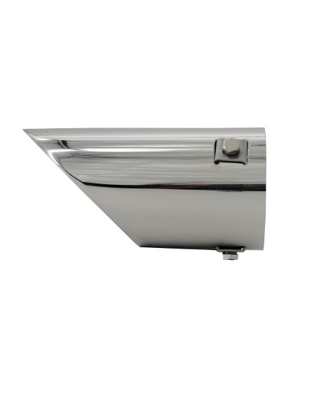 Terminale scarico universale inox singolo inclinato 49 75mm TRX 94