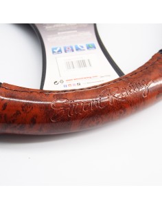 Coprivolante auto diametro 37 39cm Simoni Racing Wood look 2