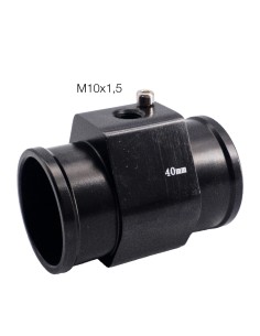 Attacco sensore temperatura acqua in alluminio nero anodizzato 40mm