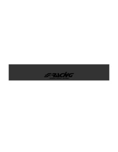 Fascia parasole adesiva removibile 150x24cm nera opaca Simoni Racing