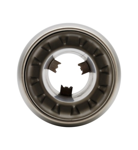 Terminale scarico universale inox satinato singolo rotondo dritto 63mm TRX