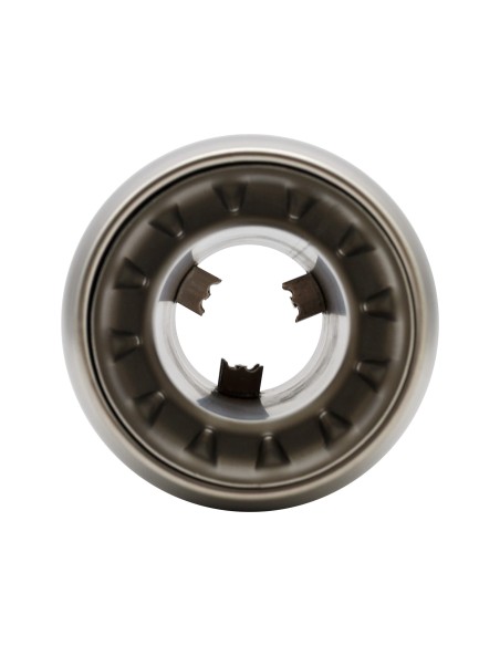 Terminale scarico universale inox satinato singolo rotondo dritto 63mm TRX