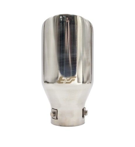 Terminale scarico universale inox singolo rotondo inclinato 63mm TRX 126