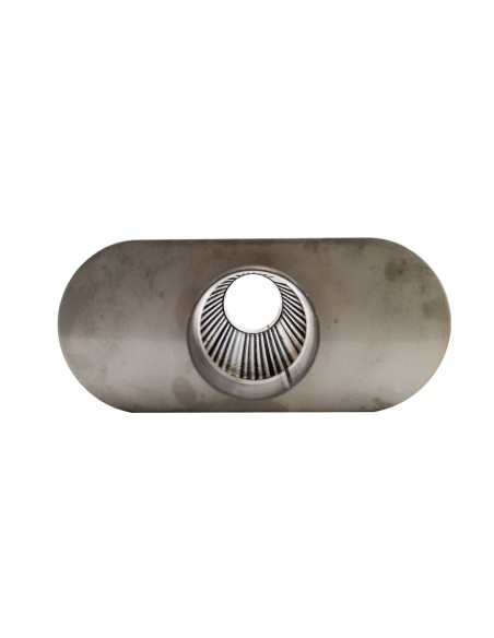 Silenziatore universale inox uscita rotonda dritta 76mm centrale ESR11