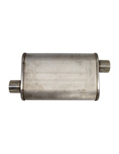 Silenziatore universale inox uscita rotonda dritta 63mm offset ESR16 2
