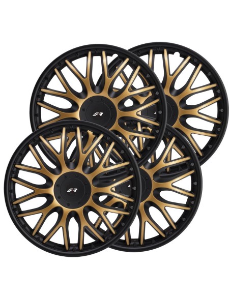 Set copricerchi universali Simoni Racing Orden Gold Black 14