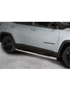 Pedane laterali inox lucido 70mm Jeep Compass dal 2017