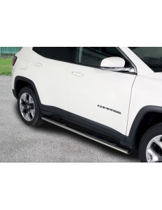 Pedane laterali ovali inox lucido Jeep Compass dal 2017 2