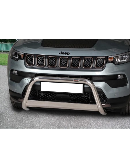 Bull Bar protezione anteriore inox lucido 60mm Jeep Compass dal 2017