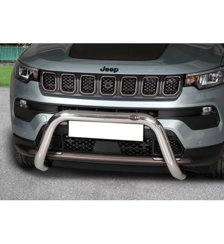 Bull Bar protezione anteriore inox lucido 70mm Jeep Compass dal 2017