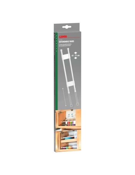 Barre estensibili anticaduta blocca oggetti in armadi e pensili 41 71cm