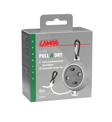 Corda stendi biancheria riavvolgibile 8m 3mm