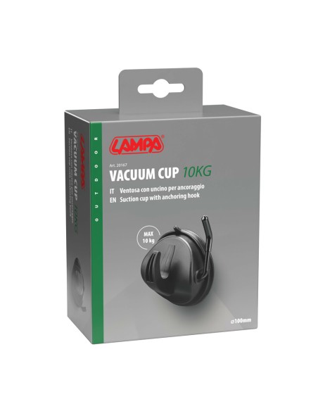 Ventosa con uncino per ancoraggio 100mm 10kg