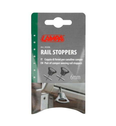 Coppia di fermi per canaline camper 6mm