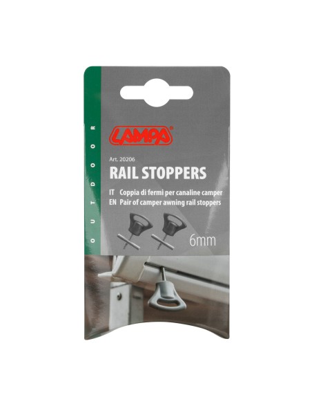 Coppia di fermi per canaline camper 6mm