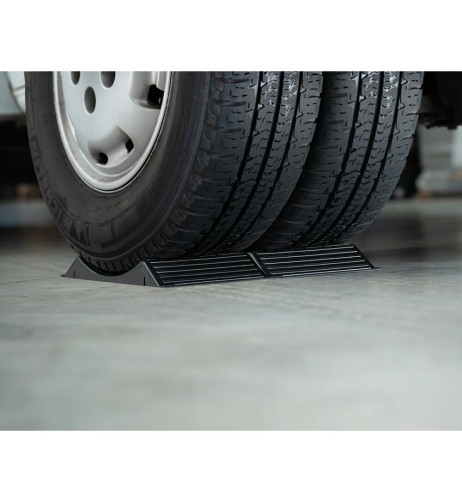 Coppia salvaruota per rimessaggio roulotte camper auto rimorchi