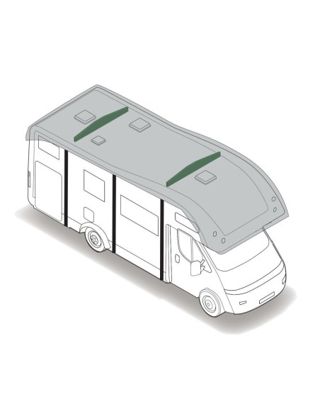 2pz Distanziatori da tetto per fissaggio teloni copricamper e caravan