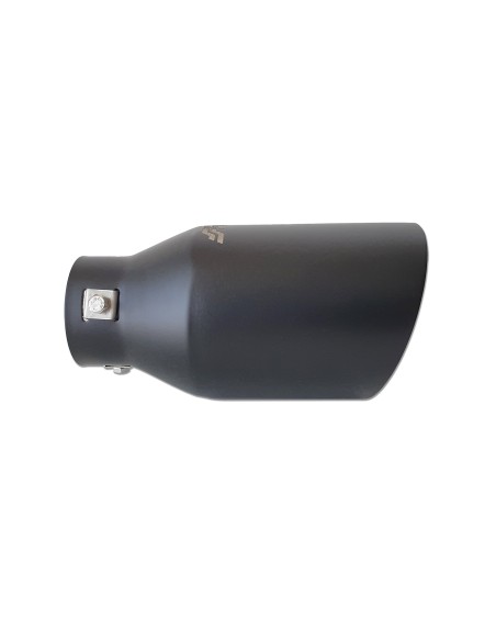 Terminale scarico universale inox nero singolo 38 63mm TRX 106N