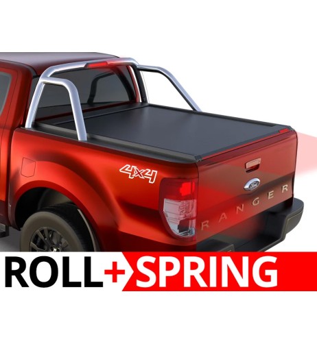 Copertura cassone avvolgibile Roll per Ford Ranger con roll bar 2012 2022