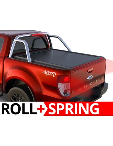 Copertura cassone avvolgibile Roll per Ford Ranger con roll bar 2012 2022