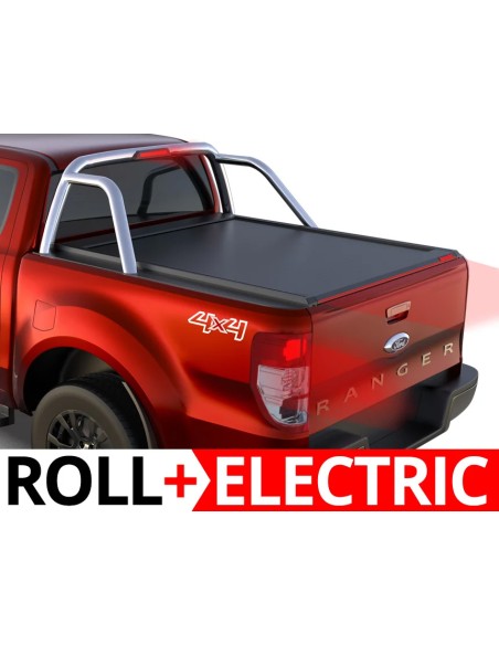 Copertura cassone avvolgibile Roll per Ford Ranger con roll bar 2012 2022