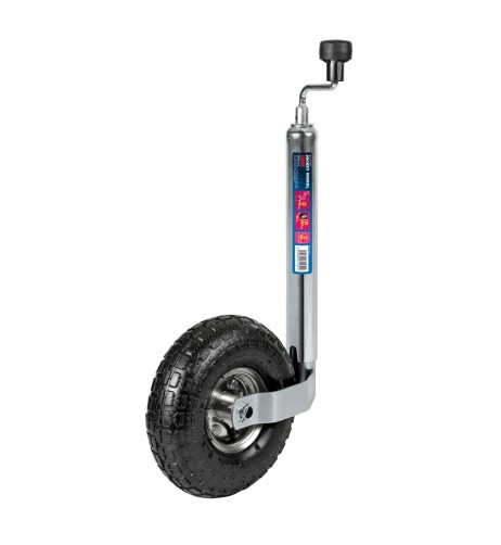 Servotimone per rimorchi e roulotte ruota 260mm estensione 490 750mm
