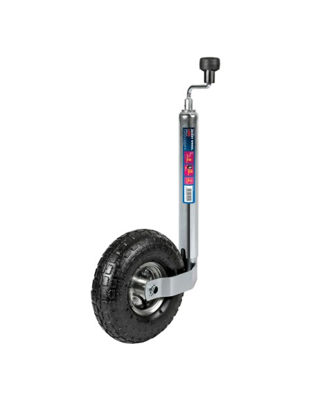 Servotimone per rimorchi e roulotte ruota 260mm estensione 490 750mm